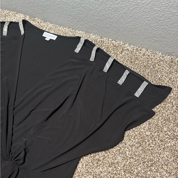 Luxology Black Maxi Dress with Silver Details - Picture 5 of 10